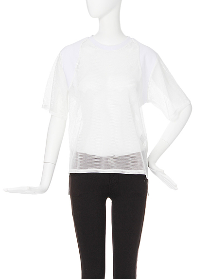 【CASUAL】メッシュ切替トップス