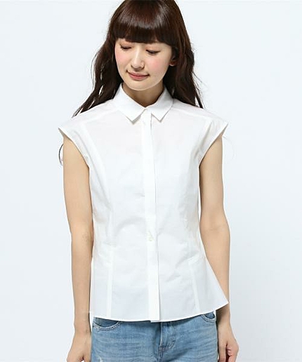 【洗える!】DobbyMixShirtingブラウス