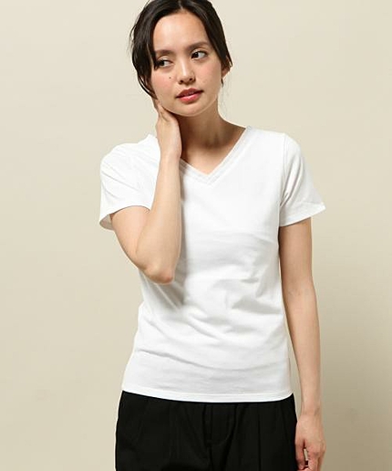 T/C天竺Vネックカツトソー