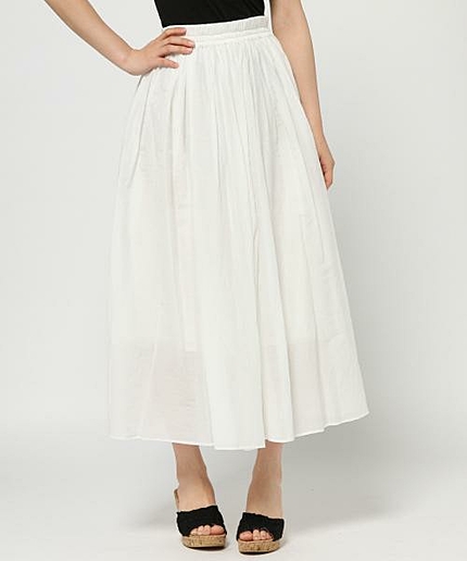 コットンシルクスカート