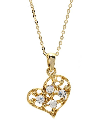 クリスタルモチーフネックレス