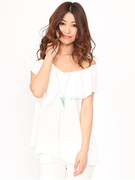 シフォンＴＯＰＳ＋ネックレスＳｅｔ