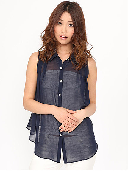 ノースリブラウス+ベアＴＯＰＳｅｔ