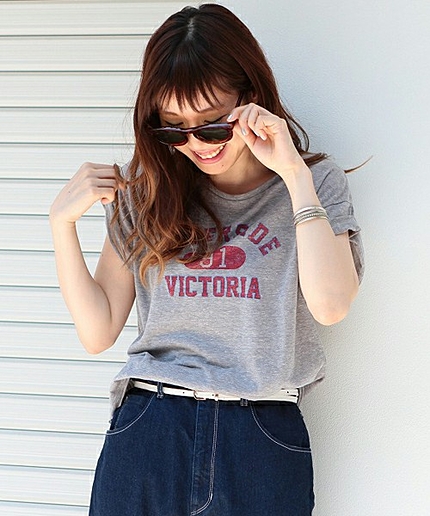 ネップロゴTシャツ/AEBC TCネップ LOGO SSL T