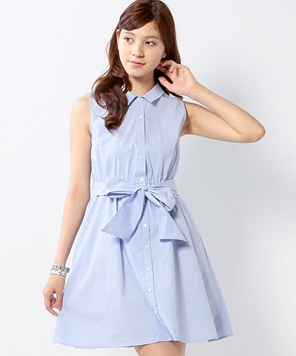 JOC C W リボン シャツ ワンピース / お出かけ