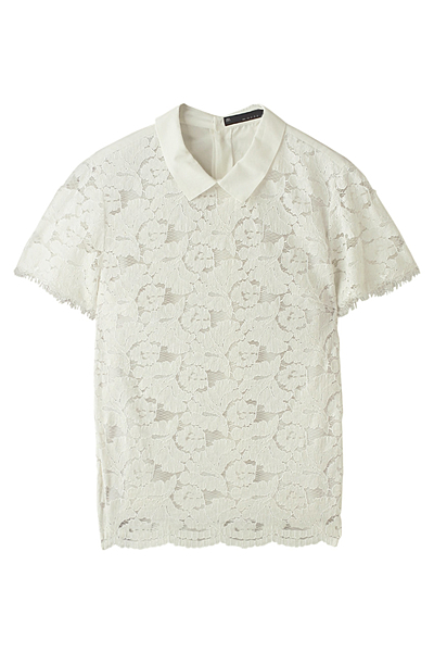 刺繍レースブラウス