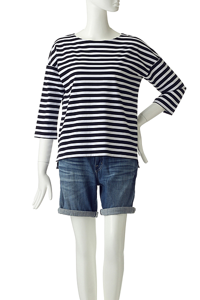 ボーダーカットソー