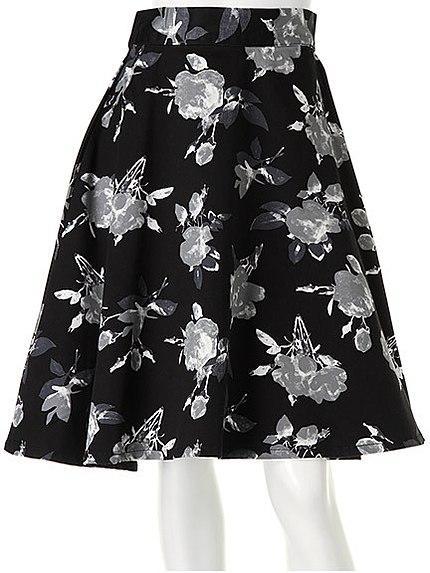 フラワーフレアースカート