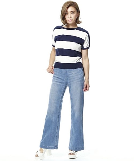 デニムワイドパンツ