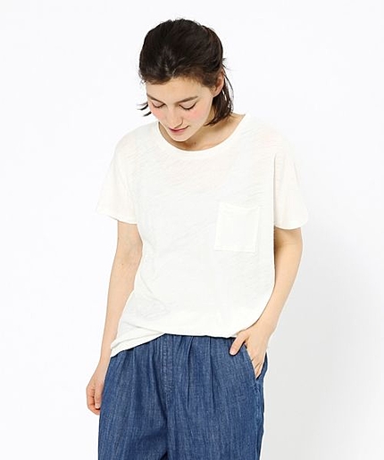 リネンワイドポケットTシャツ