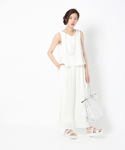 ワイドパンツオールインワン