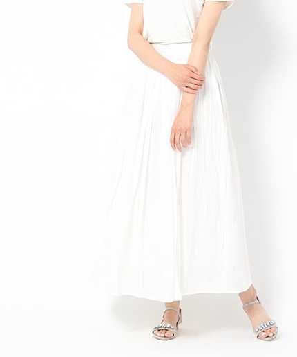 レーヨンギャザーマキシスカート