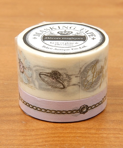 アンティークマスキングテープ 2P