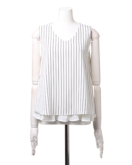 ストライプノースリ／TOPS