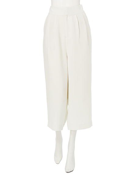 【W】クロップドワイドパンツ