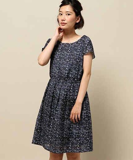 グラフィックPT半袖ワンピース