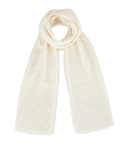 無地綿混ストール