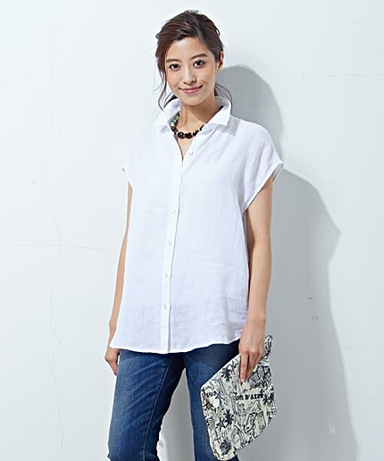 LIBECOリネンシャツ