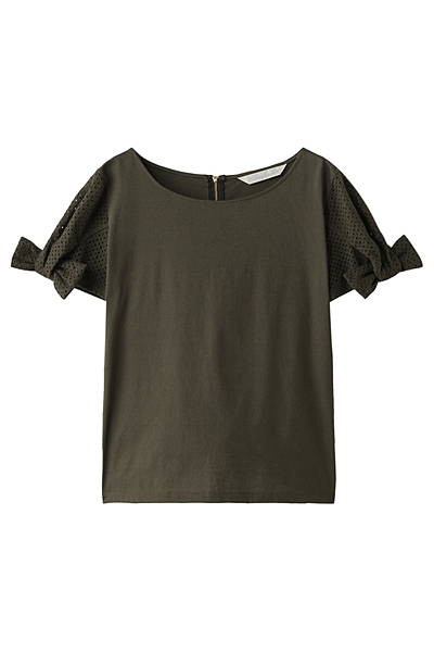 レースリボン袖T