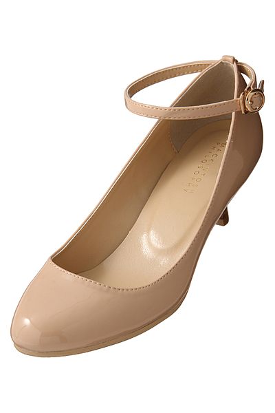 アンクルストラップ2WAYレインパンプス