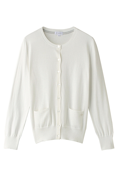 ハイゲージコットン クルーカーディガン