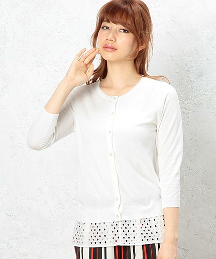 GT AC/C スソ LACE C/N カーディガン