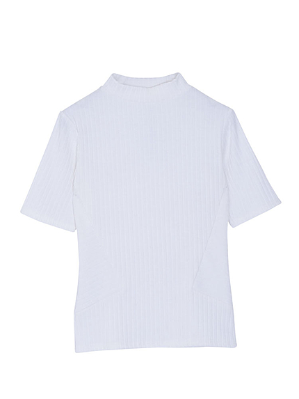 ハイネックワイドリブTEE