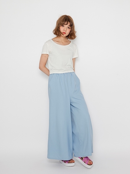 ピンドットTシャツ