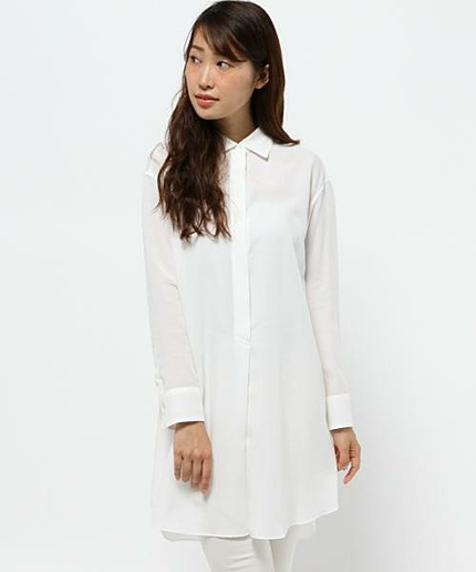 シャルマンダンガリーシャツワンピース