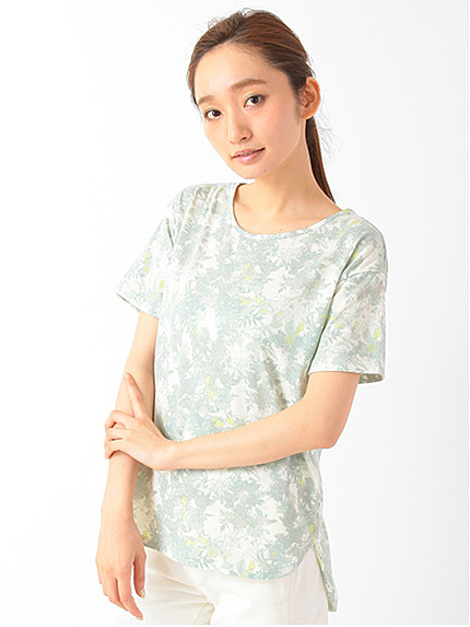 ・N水彩柄プルオーバー