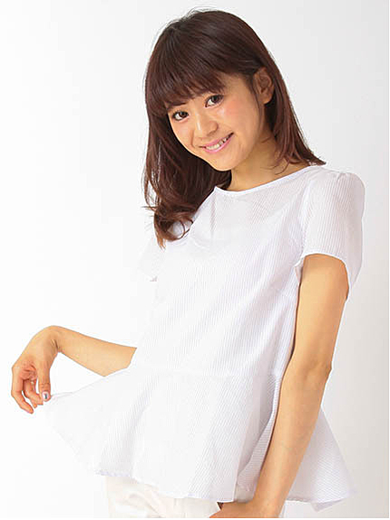 【Special Price】ストライプぺプラムプルオーバー