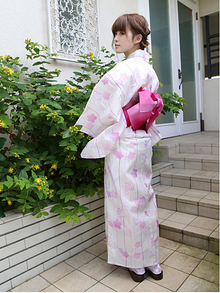 【2015SS新作】さくらストライプ浴衣