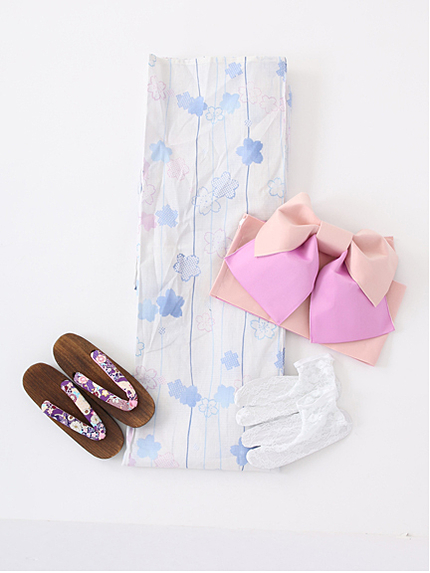 【2015SS新作】さくらストライプ浴衣