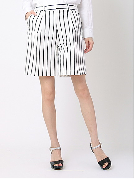 ストライプバミューダパンツ