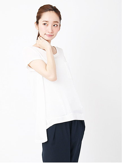 ポケット付Vネックプルオーバー