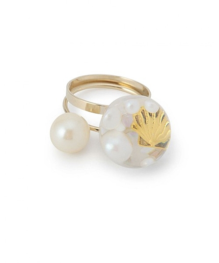 アクリルモチーフインセットリング/AE A MTF IN SET R