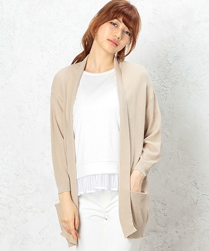 GC コットン カノコ GOWN カーディガン