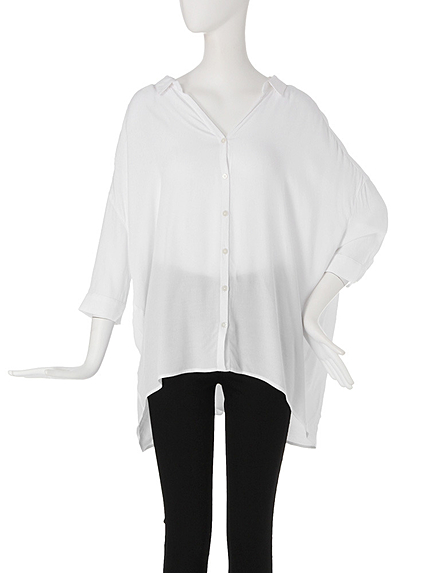 【CASUAL】ダブルカラーオーバーシャツ