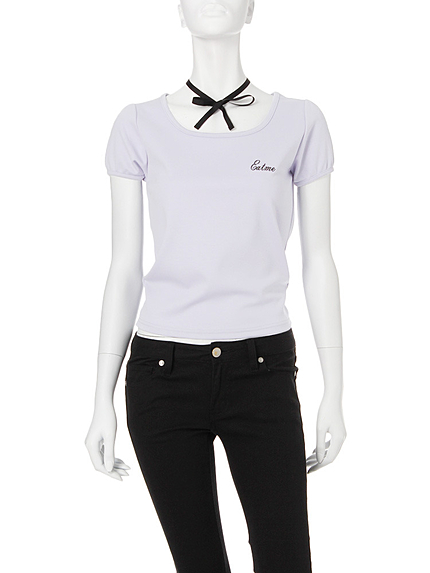 チョーカー付ロゴTOPS