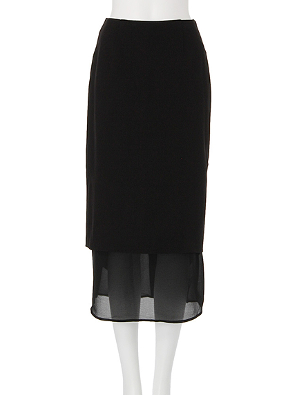 【MODE】BackスリットIラインロングスカート