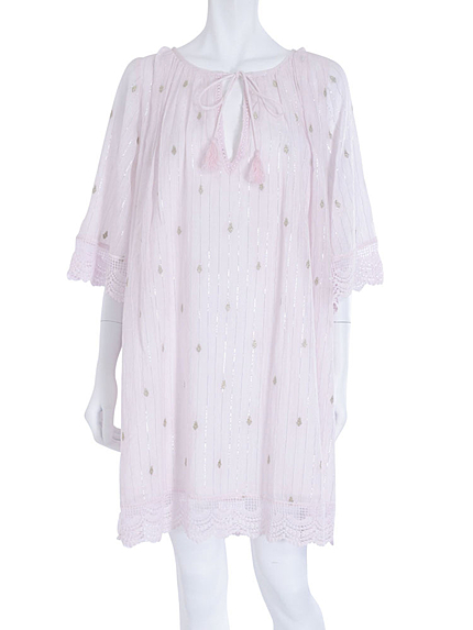 【DUO】Silver刺繍フレアーワンピース