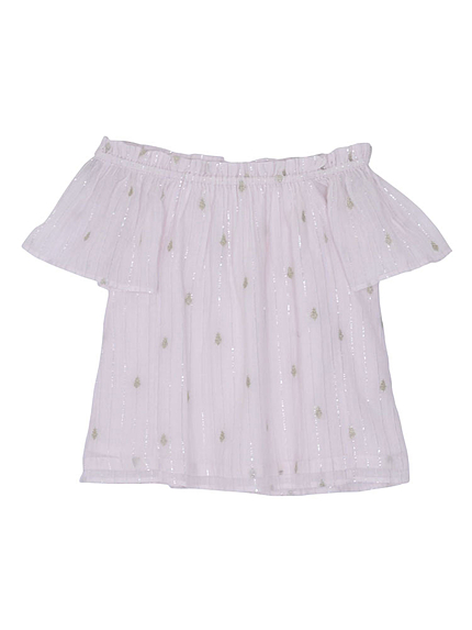 【DUO】 Silver刺繍フレアーブラウス