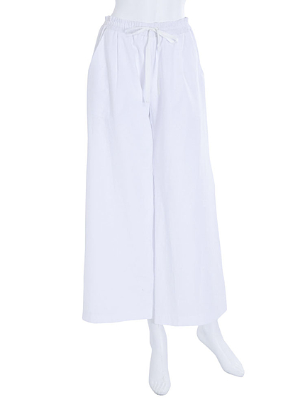 【BIJ】 コットンワイドパンツ(オフ)