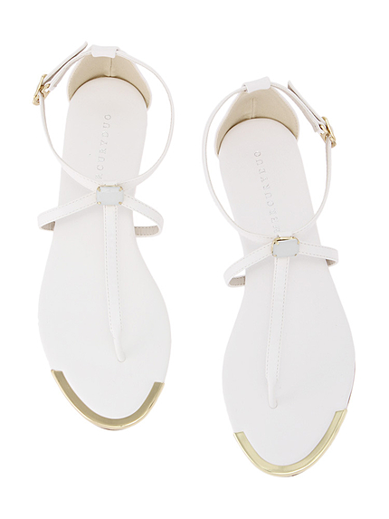 【GDS】 配色フラットサンダル