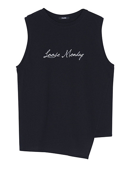 Loose　MondayロゴアシメTEE