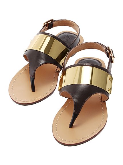 プレートコンビフラットサンダル