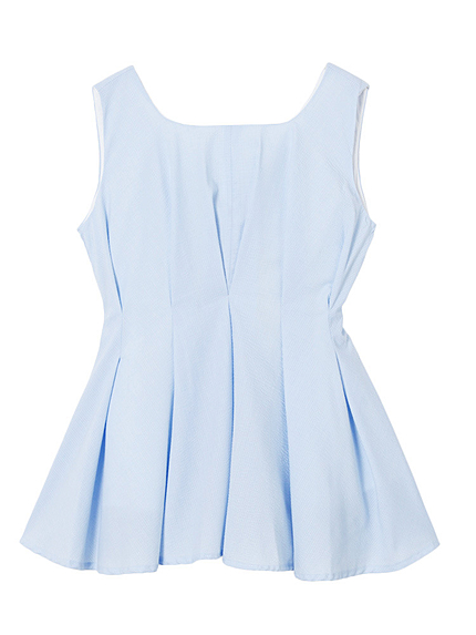 【dazzlin】サッカーストライプバックリボントップス