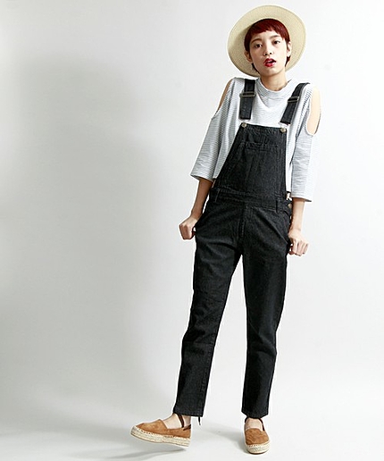 WEGO/デニムサロペット