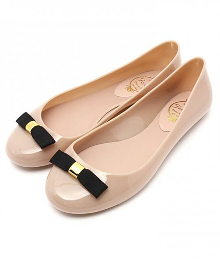 【レイン】フラットラバーシューズ