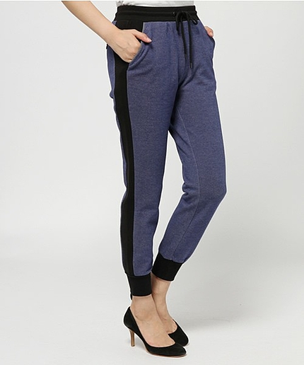 [GIORDANO]ブロッキングスエットパンツ